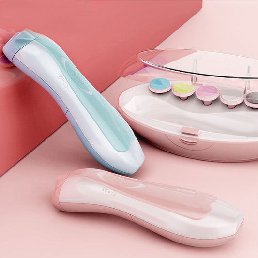 Ultra-quiet multifunctional baby nail polisher manicure kit designed for newborns and toddlers. This electric nail care set offers gentle, safe, and effective nail trimming for babies, ensuring a smooth and comfortable experience. Ideal for parents seeking a quiet and easy way to care for their baby’s nails without the risk of injury. Perfect for newborns and toddlers, this kit provides multiple attachments for different nail care needs. Shop now at Everything Amazing Shop for this product.