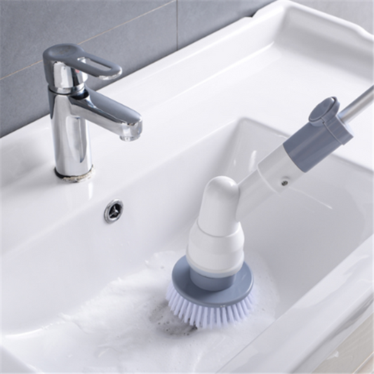 Wireless electric toilet brush with adjustable handle and 120° rotating head for easy and efficient cleaning. Perfect for hassle-free bathroom maintenance. Experience superior cleaning performance and convenience. Available at Everything Amazing Shop for this product.