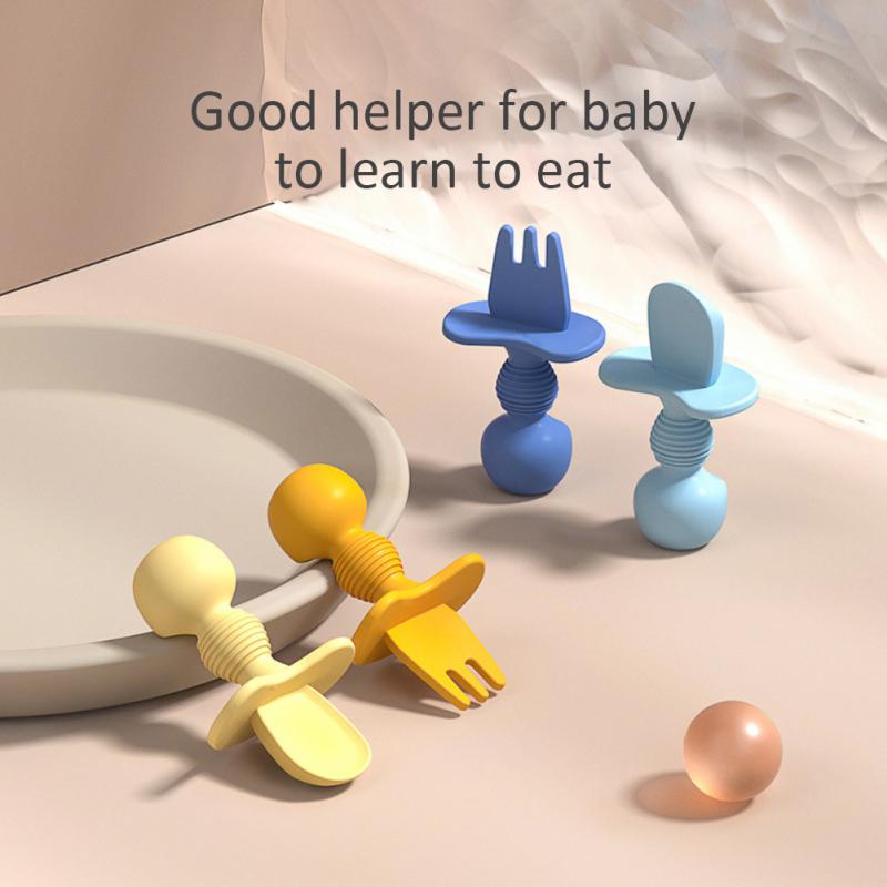 Baby Silicone Fork Spoon Set 
