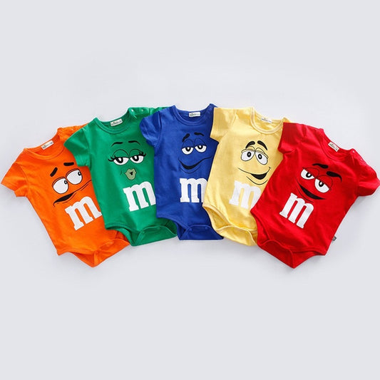 Unisex baby summer jumpsuit made of 100% cotton featuring cute cartoon designs, perfect for warm weather and comfortable wear - Everything Amazing Shop.